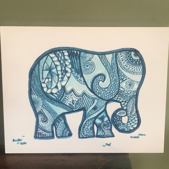 Elephant original art - Picture 1 of 3